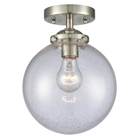 INNOVATIONS LIGHTING One Light Vintage Dimmable Led Semi-Flush Mount 284-1C-SN-G204-8-LED